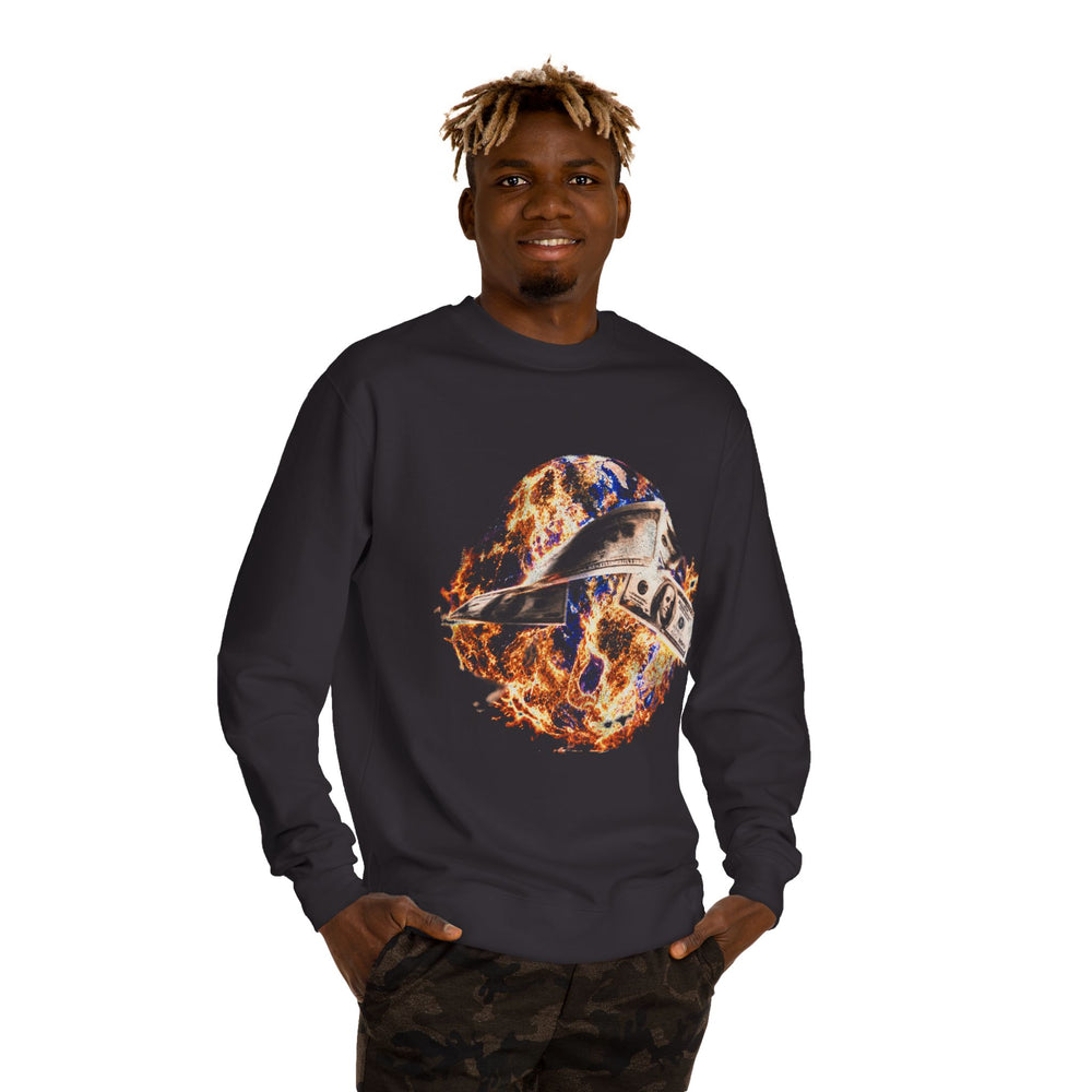 Gramz World Flames Crewneck - Black