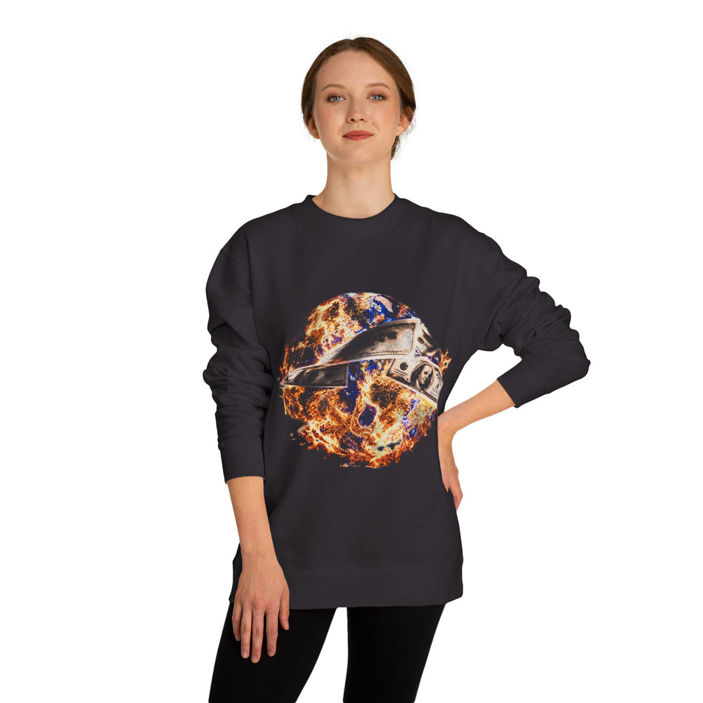 Gramz World Flames Crewneck - Black